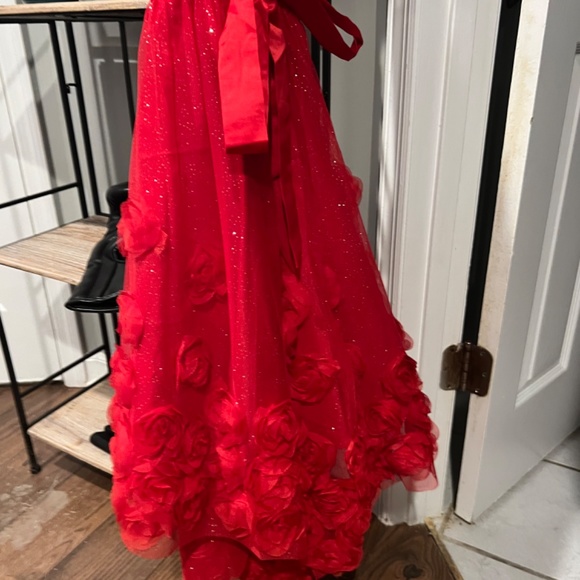 Child’s size 16 red formal dress - Picture 3 of 4